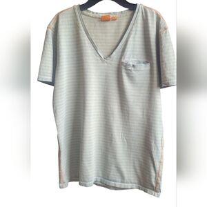 Hugo Boss Striped V-Neck Men's Shirt